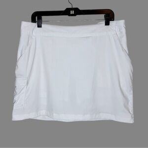 Columbia PFG White Skort With Side Pocket Size 14